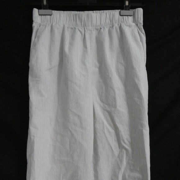 UNIQLO | medium | Striped Cotton Pajama - Loungewear Pants W/ Front Pockets - Picture 6 of 16